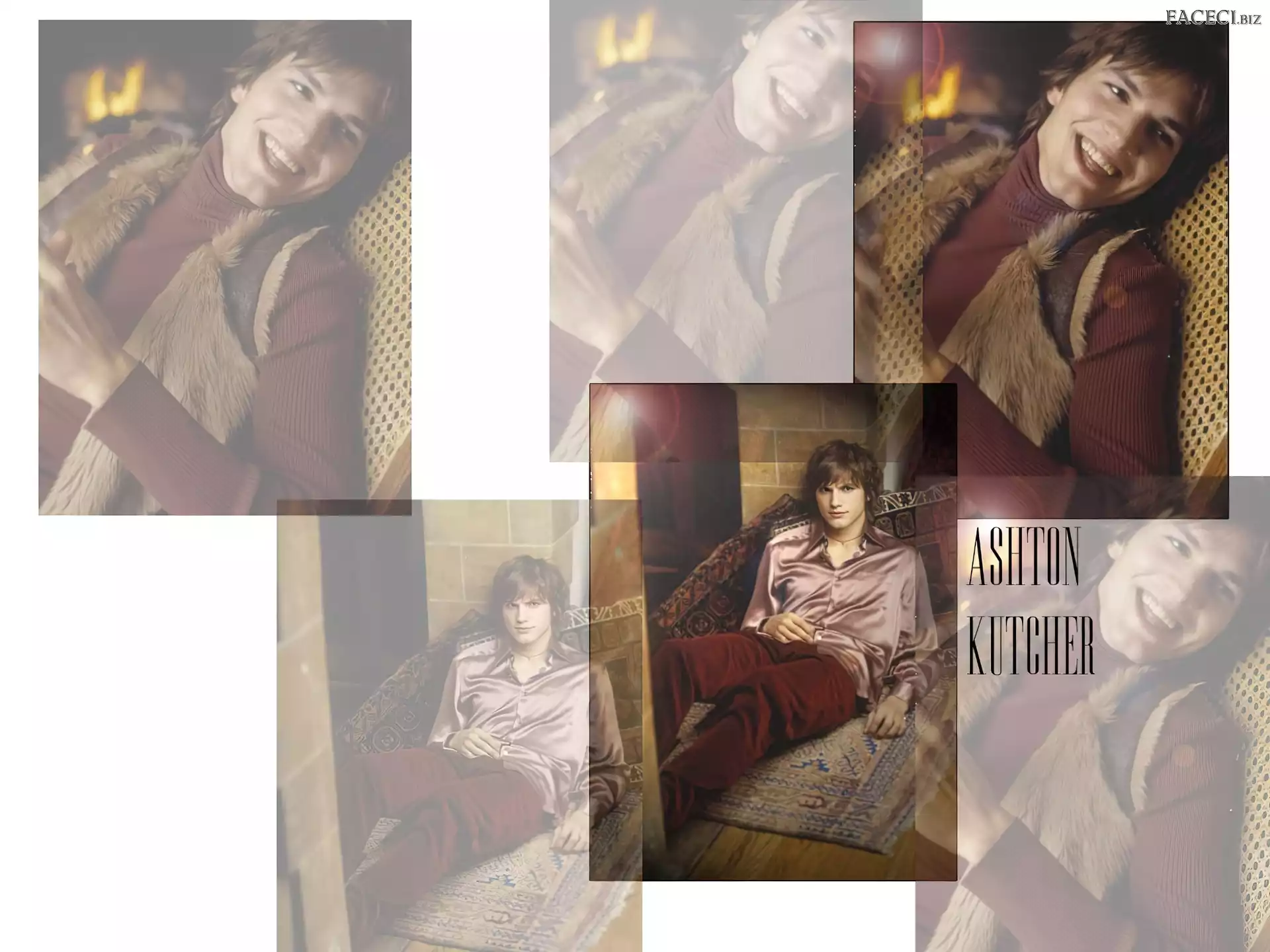 atłasowa, dywan, Ashton Kutcher, koszula